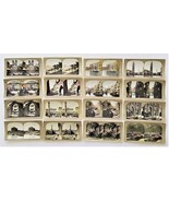 LOT antique 16pc ITALY STEREOVIEWS ROME tinted coliseum capuchin venice - £68.79 GBP