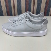 Kizik Vegas Mens Size 13 Shoes White Leather Casual Sneakers Hands Free - $59.39