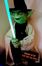 Star Wars 3.5 ft. Animated Talking Yoda LED Seasonal Halloween Christmas - £209.43 GBP