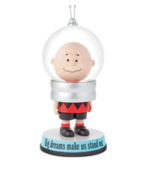 Hallmark Peanuts Charlie Brown Big Dreams Make Us Stand Out SnowGlobe GR... - $49.45