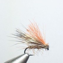 HI_VIS RED, Elk Hair Caddis Yellow  Fishing Flies - PER 6, Size 16 - £5.68 GBP