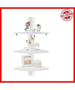 Versatile Corner Shelf Set of 3 - Rustic Floating Shelves for Home Organ... - $30.68