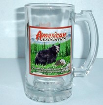 American Expedition Black Bear 6&quot; Beer Beverage Mug Weighty Glass - £11.66 GBP
