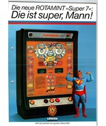 Lowen Rotomint Super 7 Slot Machine Flyer Original German Text Vintage 2... - £20.01 GBP