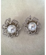 10.3mm Moon Silver Australian South Sea Pearl Earrings, Japanese 925 Flo... - $448.13 CAD