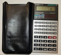 Casio fx-115v Calculator super-fx vintage scientific solar power works calc - £7.29 GBP