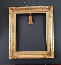 Brightly Gilt Ornate Picture Frame 16 X 20 Midcentury - £282.90 GBP