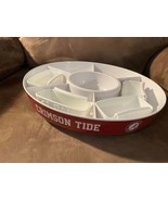 Alabama Crimson Tide Large Party Tray Chips Dip W/ 4 Bowls #1 Fan EIC Sp... - £25.67 GBP