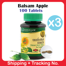 3X Balsam Apple Thai Herbs Organic Tablets Anti-Diabetes Pancreatic Health - £46.70 GBP