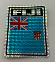Fiji Country Flag Reflective Decal Bumper Sticker - $6.79