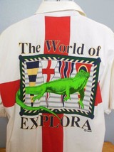 Vintage Cotton Shirt  Mexico Explora World Collection Cabo San Lucas Liz... - £14.02 GBP
