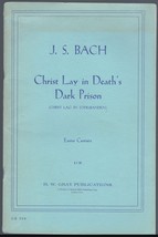 J. S. Bach - Christ Lay in Death&#39;s Dark Prison, A Cantata for Easter - £4.62 GBP