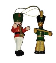 Vintage Wooden Toy Soldier Christmas Ornaments Band Instruments  -  Lot ... - $184.37 MXN