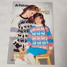 Patons Knit Menagerie Vol. II 1988 Children Kids Patterns - $9.98