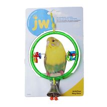 JW Insight Clear Ring Bird Perch Swing for Parakeets Budgies Finches Sma... - $7.91