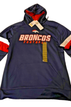 NWT at $70!! - Men’s Nike Denver Broncos Hoodie M Navy Blue Orange Pullover - $43.67