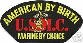 Usmc American By Birth Marine Corps By Choice Patch - £22.80 GBP