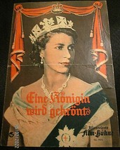 QUEEN ELIZABRTH II (CORONATION 19530 ORIGINAL VINTAGE HARALD  - $3,698.84 MXN