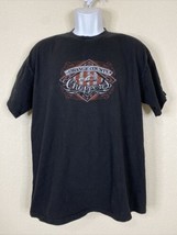 Orange County Choppers Men Size L Black Spell Out Logo T Shirt Motorcycle - $6.75