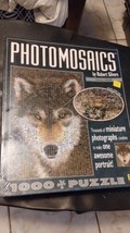 Buffalo Games Grey Wolf Photomosaics 1000 Pc Puzzle Robert Silvers NEW SEALED - £17.40 GBP