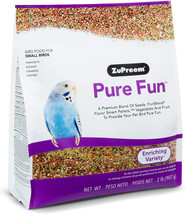 ZuPreem Pure Fun Enriching Variety Seed for Small Birds 6 lb (3 x 2 lb) ... - £72.21 GBP