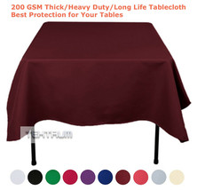 Tektrum 70&quot;X70&quot; Square Polyester Tablecloth -Thick/Heavy Duty/Long Life-... - $17.95