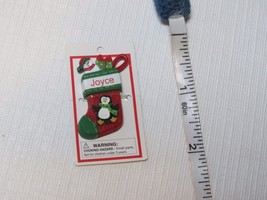 Itsy Bitsy Stocking Ornament name Joyce MINI Ganz personalized Christmas... - $7.20