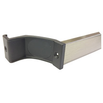 Gordon Glass® Brushed Nickel Towel Bar with Black Nylon Brackets for Bypass - $552.85 MXN