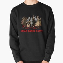  Satan Dance Party Men&#39;s Pullover Black Sweatshirt - £26.14 GBP