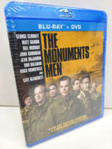 The Monuments Men Blu-Ray + DVD Clooney Damon Murray Blanchett Drama History NEW - £9.33 GBP
