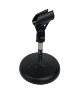 Vintage OEM Atlas DS-5 Microphone desk stand D7-5 DS-10 w Shure Mic Clip... - $29.69