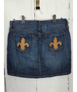 Denim Mini Skirt Womans Gap Jeans Size 6 Stretch Blue Jean Short Straigh... - $17.67 CAD