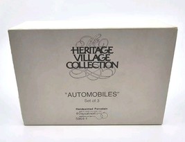 Department 56 Heritage Village Collection Set Of 3 Automobiles Porcelain... - $364.70 MXN