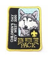 Childrens Day Key West 2000 Wolf Run With The Pack Big Patch BSA - £9.80 GBP