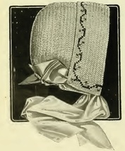 Baby&#39;s Crocheted Hood. Vintage Crochet Pattern for a Bonnet. PDF Download - £1.96 GBP