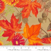 Moda Forest Frolic 48740 14 Caramel Cotton Quilt Fabric By the Yard - $11.63