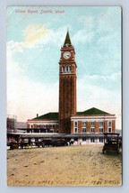 Union Railroad Depot Station Seattle Washington WA 1909 DB Postcard Q3 - £5.45 GBP