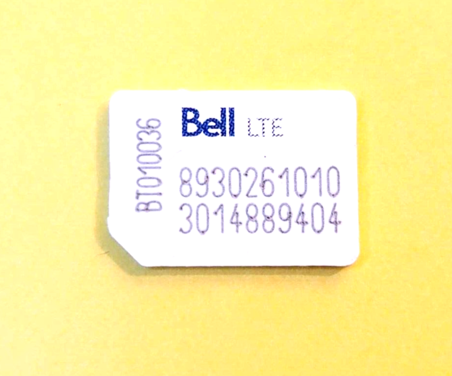 USED BELL NANO SIM CARD RESTORING TEST CELL PHONES BOOT BYPASS UNLOCK UN... - $5.20