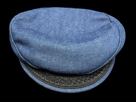 Genuine Greek Fisherman’s Cap Blue Denim United Hatters &amp; Millinery Work... - $448.36 MXN