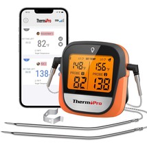 ThermoPro TP902 450FT Wireless Meat Thermometer Digital with Dual Probe, Bluetoo - £59.50 GBP