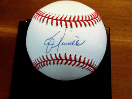  LOU PINIELLA 3 X WSC YANKEES REDS RAYS CUBS SIGNED AUTO OML BASEBALL PS... - $98.99