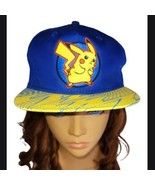 Pokemon Pikachu Multi colored Snapback Youth Kids Hat Cap 2017 Nintendo - £5.11 GBP