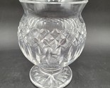 Waterford Crystal Glass Footed Flower Cinch Waist Vase Giftware Collection - $49.49