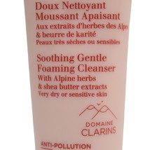 Clarins Soothing Gentle Foaming Cleanser Alpine Herbs 4.2 Oz 125 ml Dry Skin - $21.40