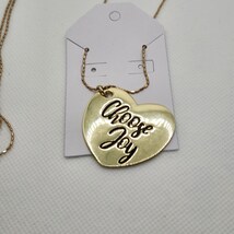 ''Choose Joy" Heart Necklace - $3.00