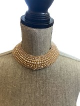 Parts/Repair Vintage Glenter Faux Pearl Choker Collar Necklace ***Damage*** - £14.95 GBP