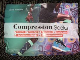 4 Pairs Compression Socks for Women Men Knee High Running Stocki...hello... - £15.54 GBP