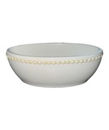 6&quot; Oval Bowl Princess House Pavillion Cream Off-White Embossed - $19.77