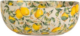 13.1in Oval Lemon Garden Serving Bowl - $66.82