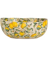 13.1in Oval Lemon Garden Serving Bowl - $66.82